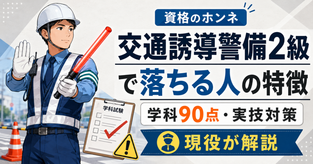 交通誘導　2級　落ちる　人　特徴
