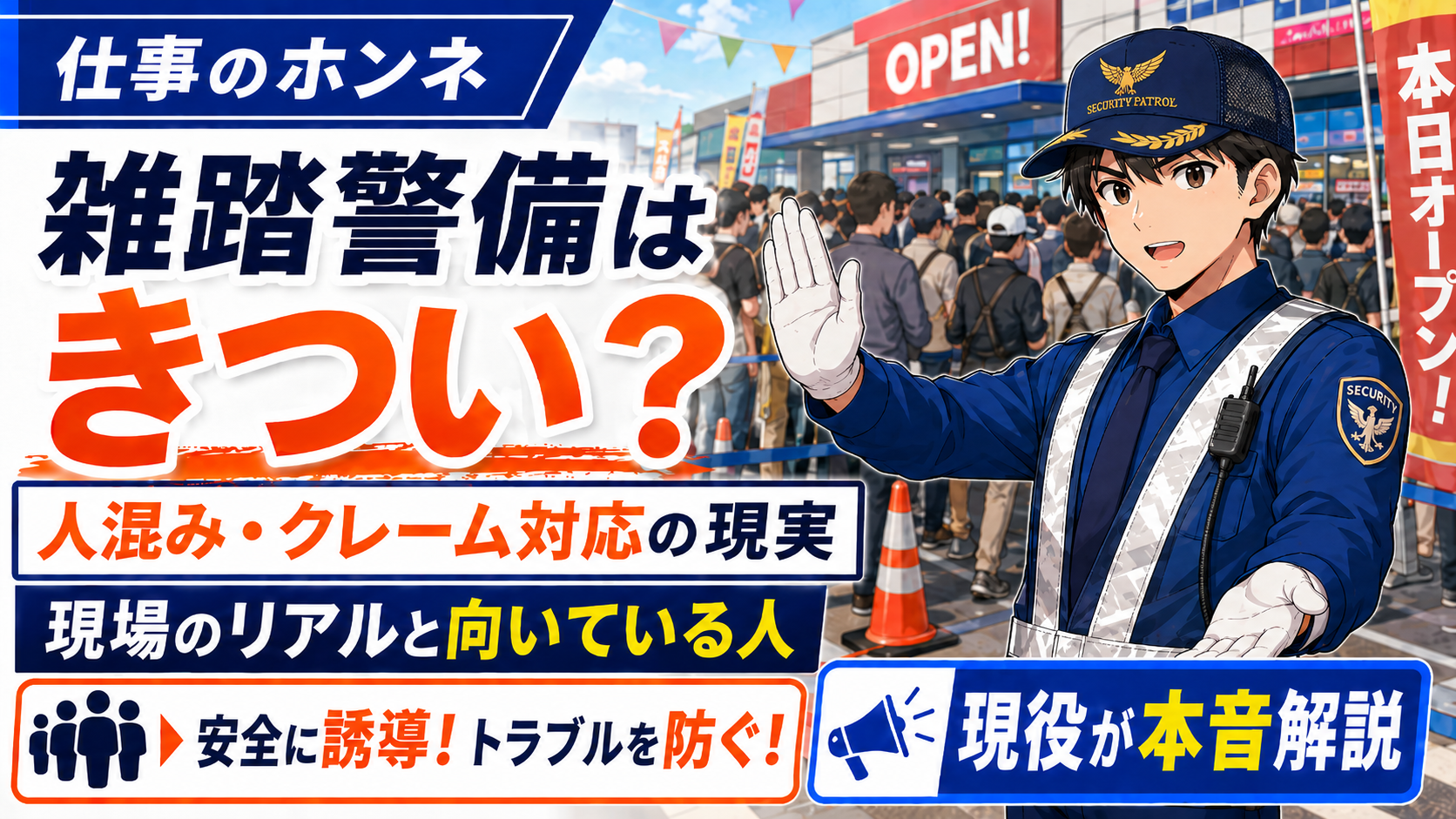 雑踏警備 きつい