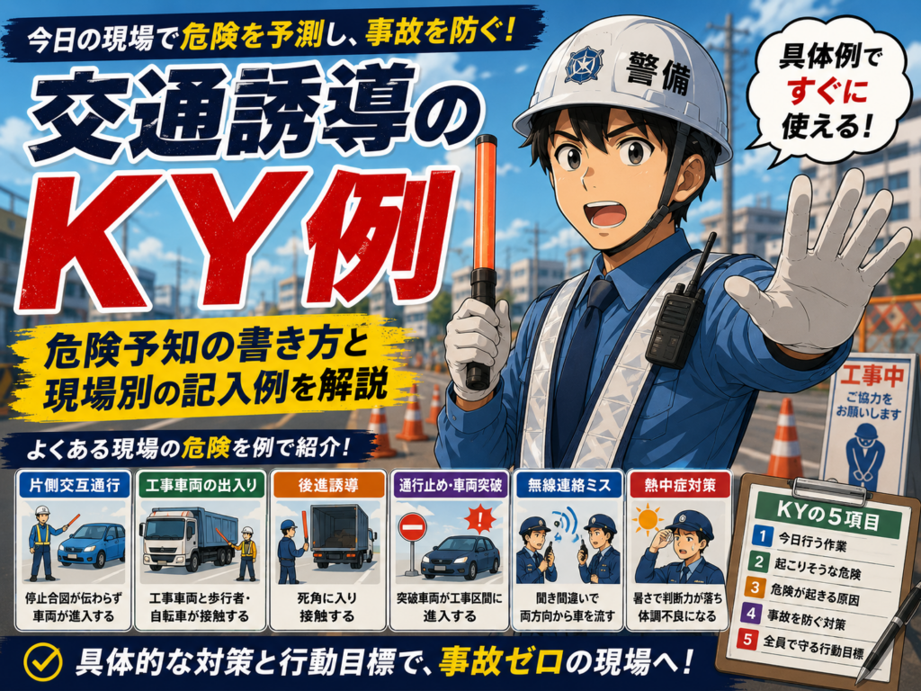 警備員　交通誘導　KY　書き方　記入例