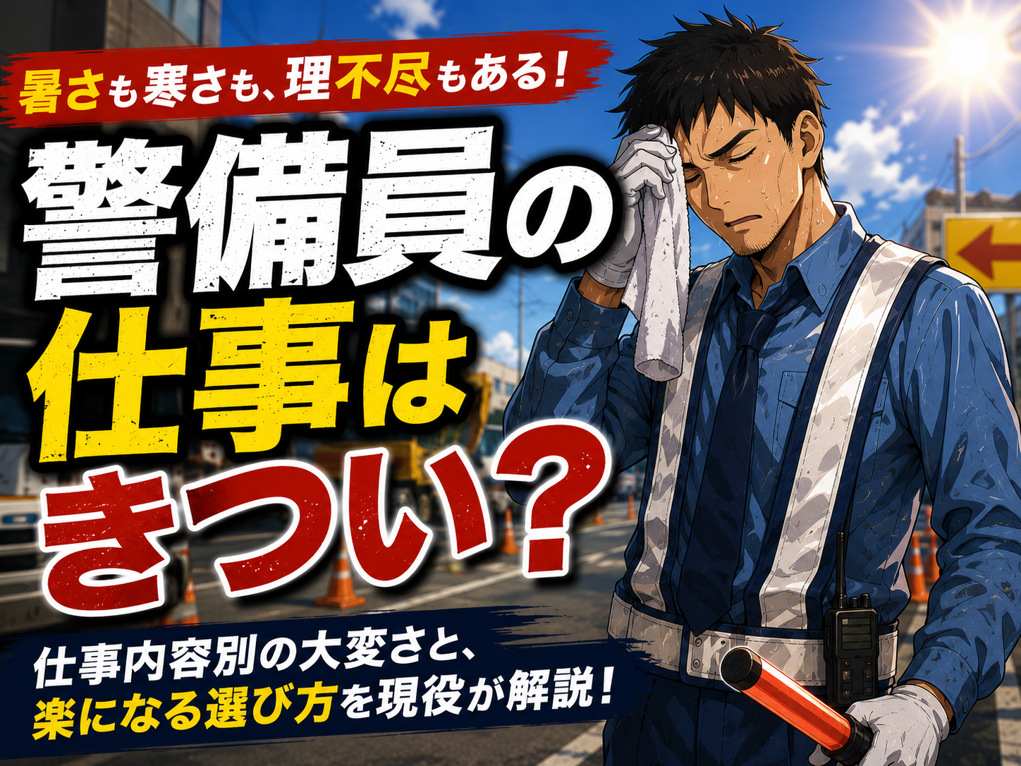 交通誘導 警備 きつい