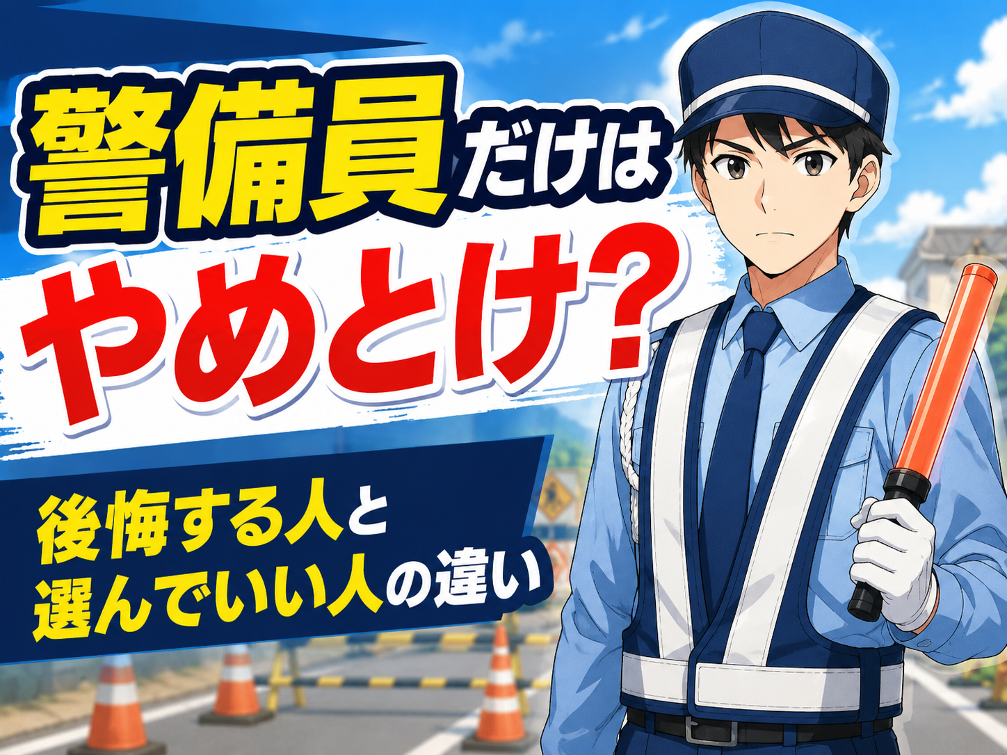 警備員　だけは　やめとけ