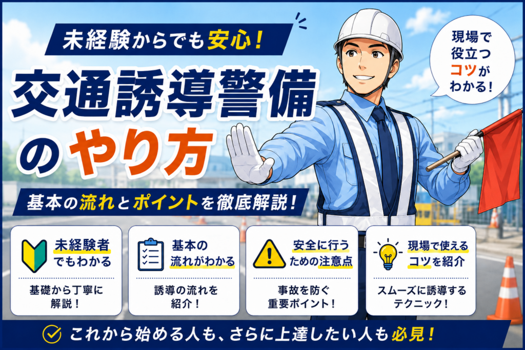 交通誘導　警備　警備員　やり方　図解