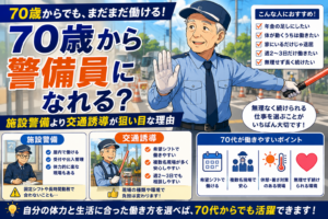 警備員　交通誘導　高齢者　70歳　以上